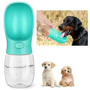 Large Capacity Dog Water Bottle, Leak Proof Portable Puppy Dog Water Dispenser Drinking Feeder Pet Care Cup for Walking, Hiking, Travel (350 ml).