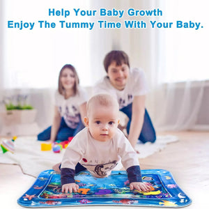 Seier Tummy time Baby Water Play mat and Toddlers Perfect Fun Activity time Inflatable Water Play mat Indoor and Outdoor